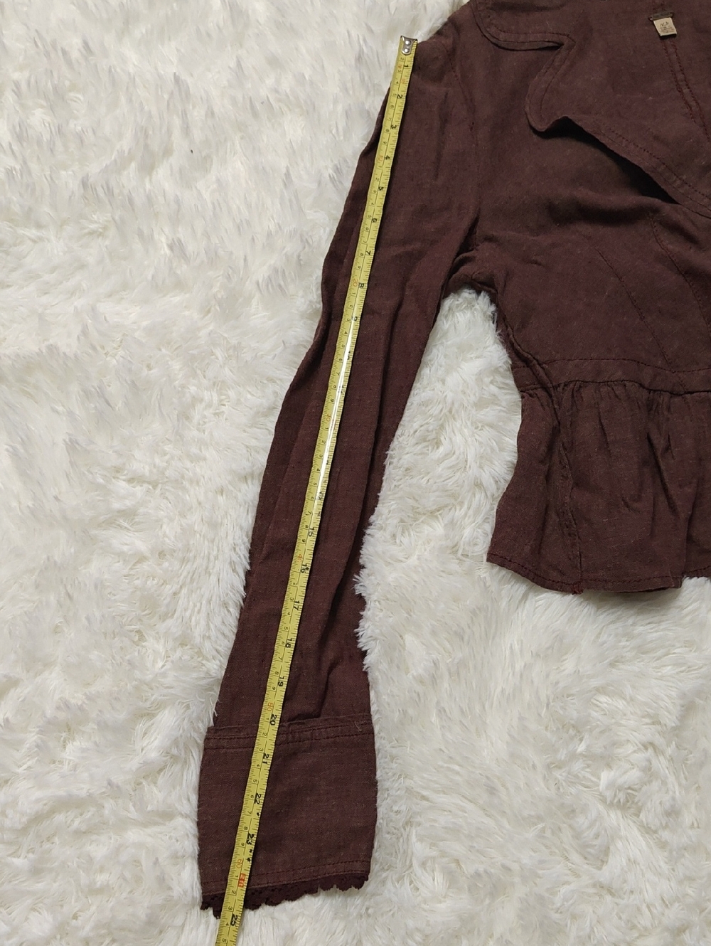 Vintage early 2000's FP Croped ruffle jacket xs - Picture 12 of 12